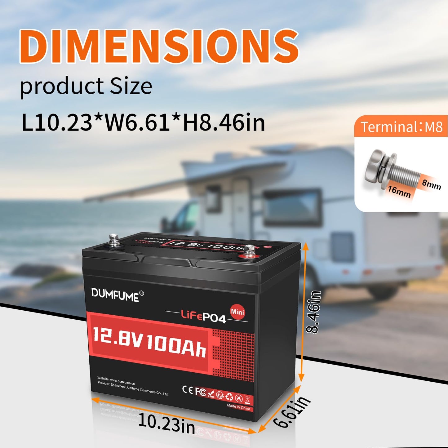 Dumfume 2 Pack 12V 200Ah Lifepo4 Battery,2560Wh Deep Cycle Lithium Iron Phosphate Battery 200A Bms, 15000+ Cycles, Ideal For Rv,