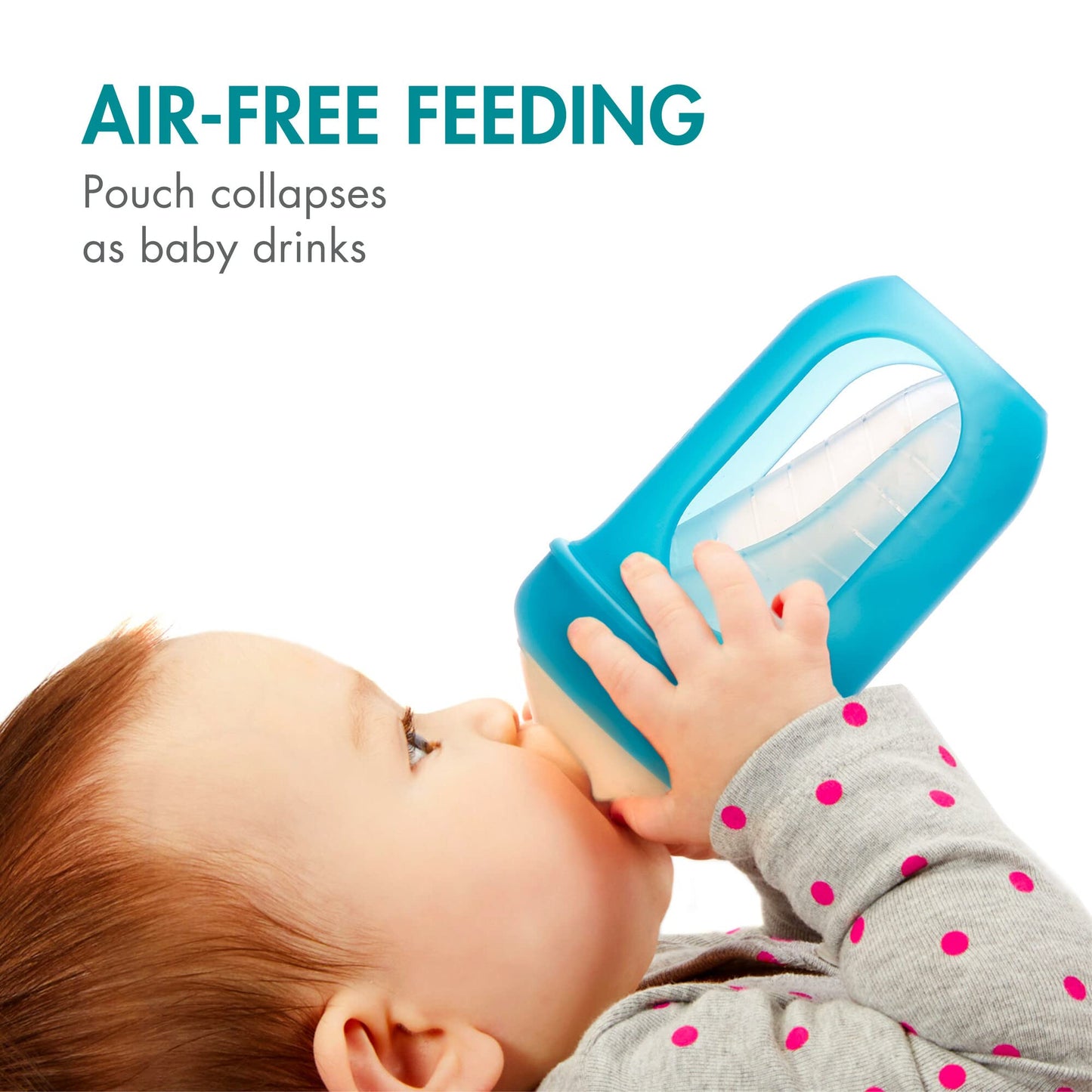 Boon NURSH Reusable Silicone Baby Bottles & NURSH Storage Buns (Pack of 3), Blue-White,3 Count (Pack of 1) & NURSH Silicone Replacement Nipple (Pack of 3)