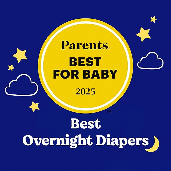 Huggies Size 6 Overnites Baby Diapers: Overnight Diapers, Size 6 (35+ lbs), 84 Ct (2 Packs of 42), Packaging May Vary