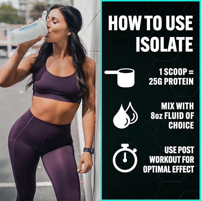 PEScience Isolate Whey Protein Powder, Gourmet Chocolate, 27 Servings, 100% Whey Protein Isolate, Low Carb, Fast Absorbing, Post Workout, Clean Protein for Women and Men