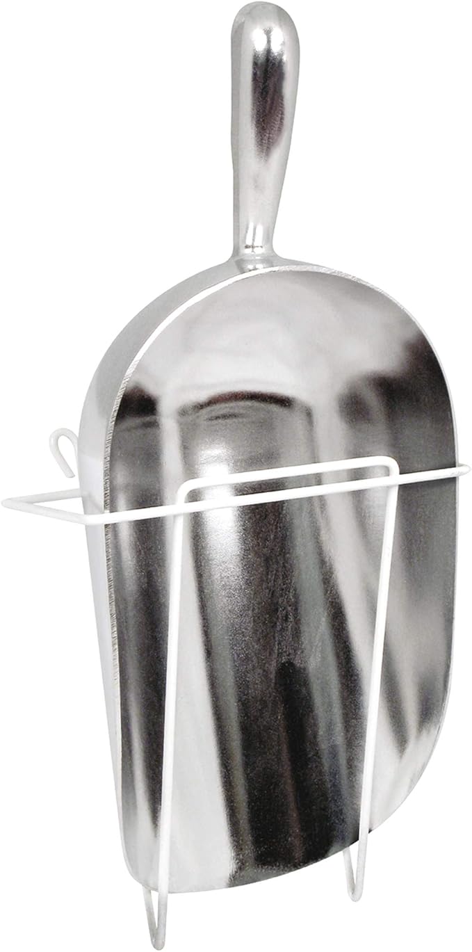 CUSINIUM 85 oz Aluminum Ice Scoop with Holder