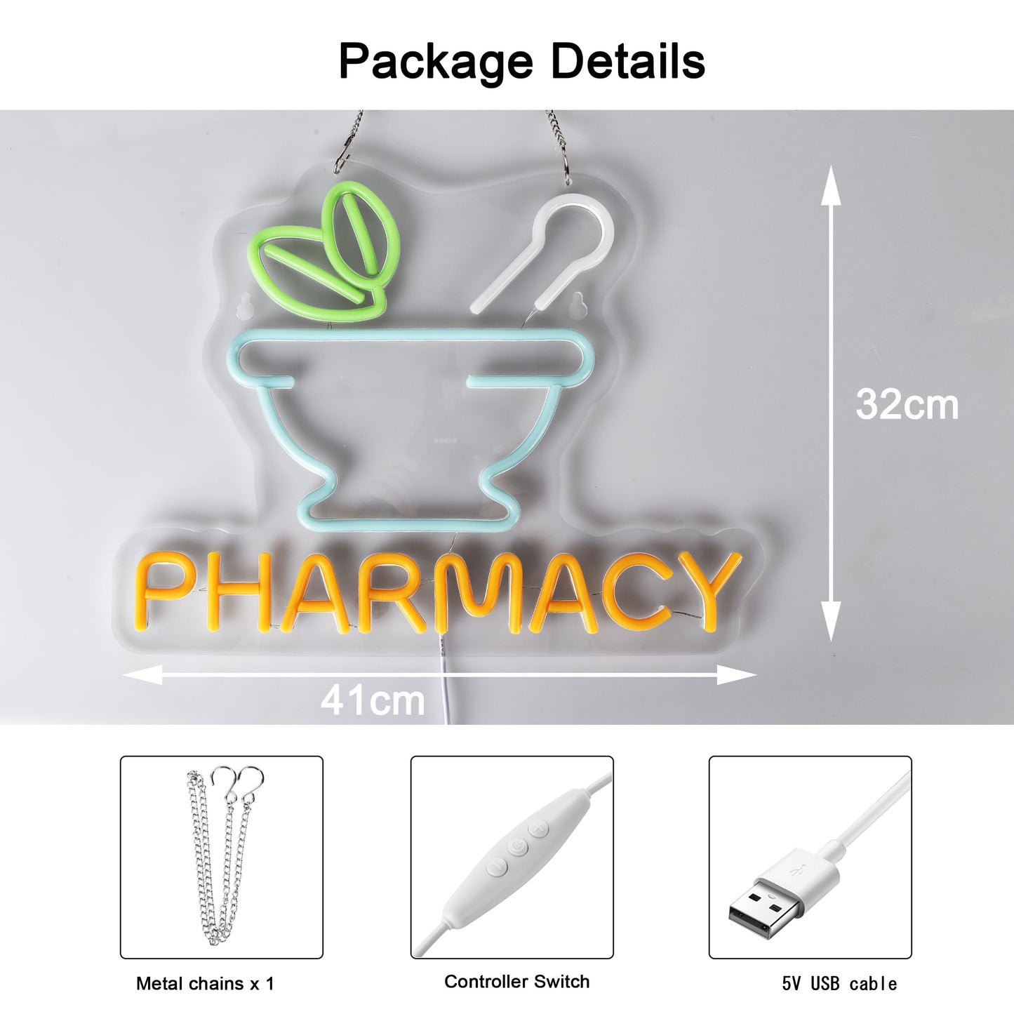 Jomobuty Pharmacy Neon Sign Led Neon Lights For Business Medicine Shop Rx Drug Store Wall Decor Ultra Bright Dimmable Neon Billboard Grand Opening Gift  Usb Powered  16.1 X 12.6