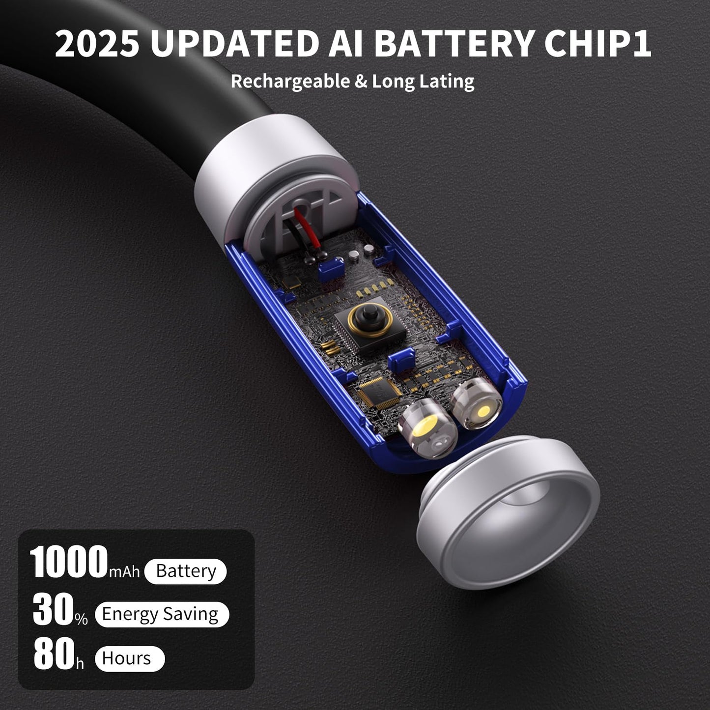 Luxjet Book Light - Usb Rechargeable, Adjustable Brightness, 360° Flexible Arm, Cold White Light, Dark Blue, Model Lxj-Book Lights