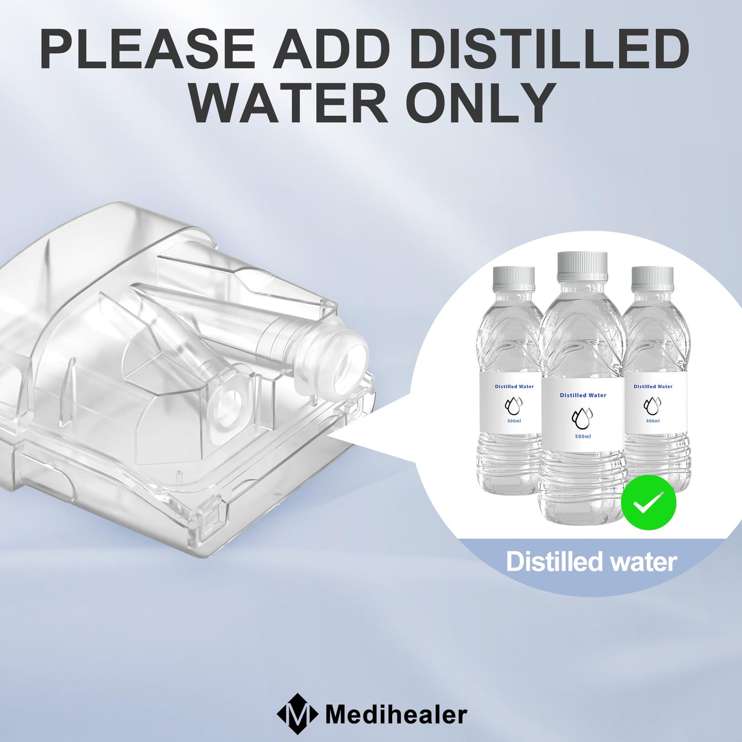 Improved Water Chamber for AirSense 11, HumidAir Water Tub for S11 Series, 340ml Upgraded Humidifier Tub Container,Great-Value CPAP Supplies by Medihealer.