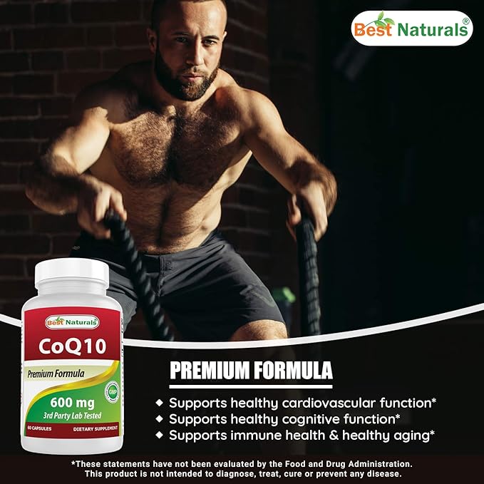 Best Naturals CoQ10 600 mg & Vitamin D3 5000 IU
