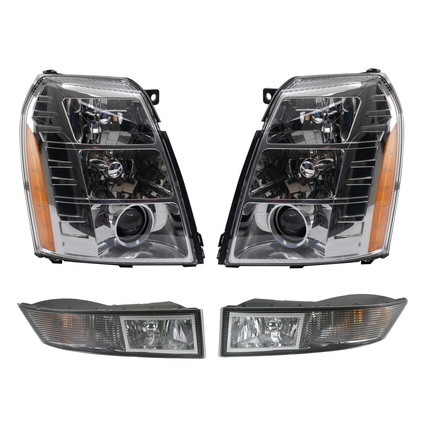 Trq Lighting Kit Gm2502291 Gm2503291 Gm2592163 Gm2593163 Compatible With 2007-2014 Cadillac Escalade Escalade Esv 2009-2013 Escalade Ext