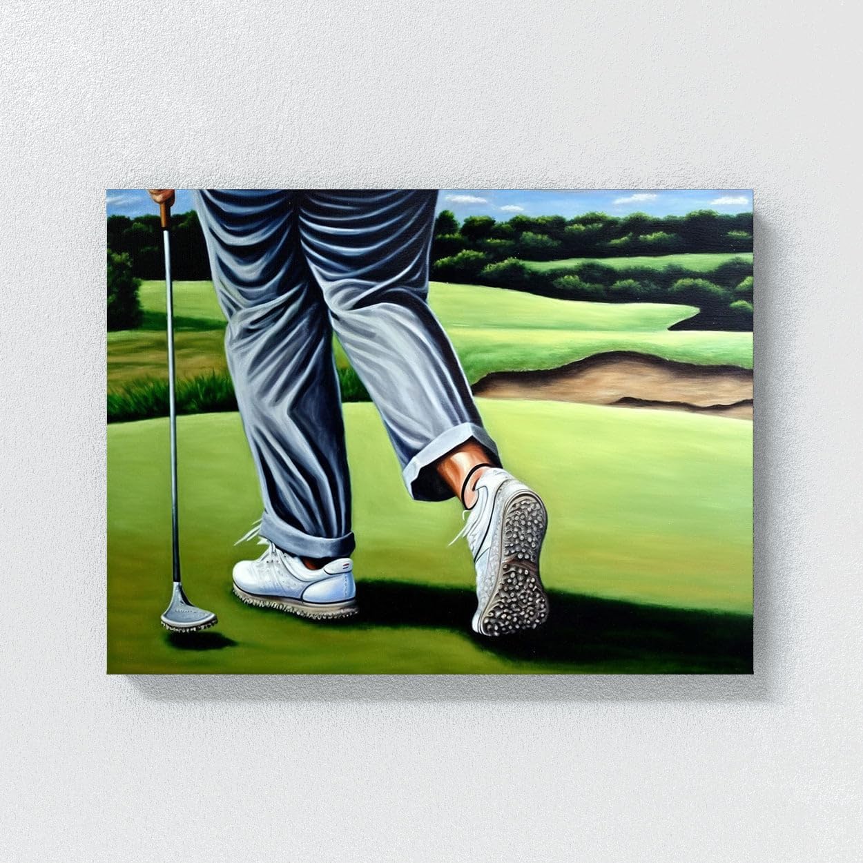Sense Canvas Golf Scene 18 Canvas Art - Home Decor Wall Art Print Poster Painting Medium 24x18 / 0.75"