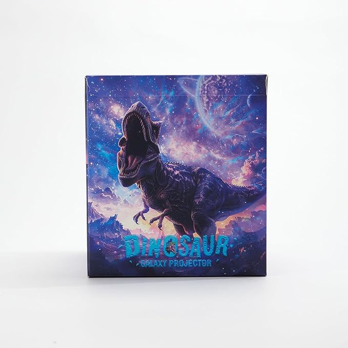 PIKOY Dinosaur Night Light & Sound Machine Baby | 22 White Noises+18 RGB Colors Galaxy Light Projector & Soothing Music | Bluetooth Speaker+Remote+Timer White Noise Machine | Dinosaur Gifts for Boys