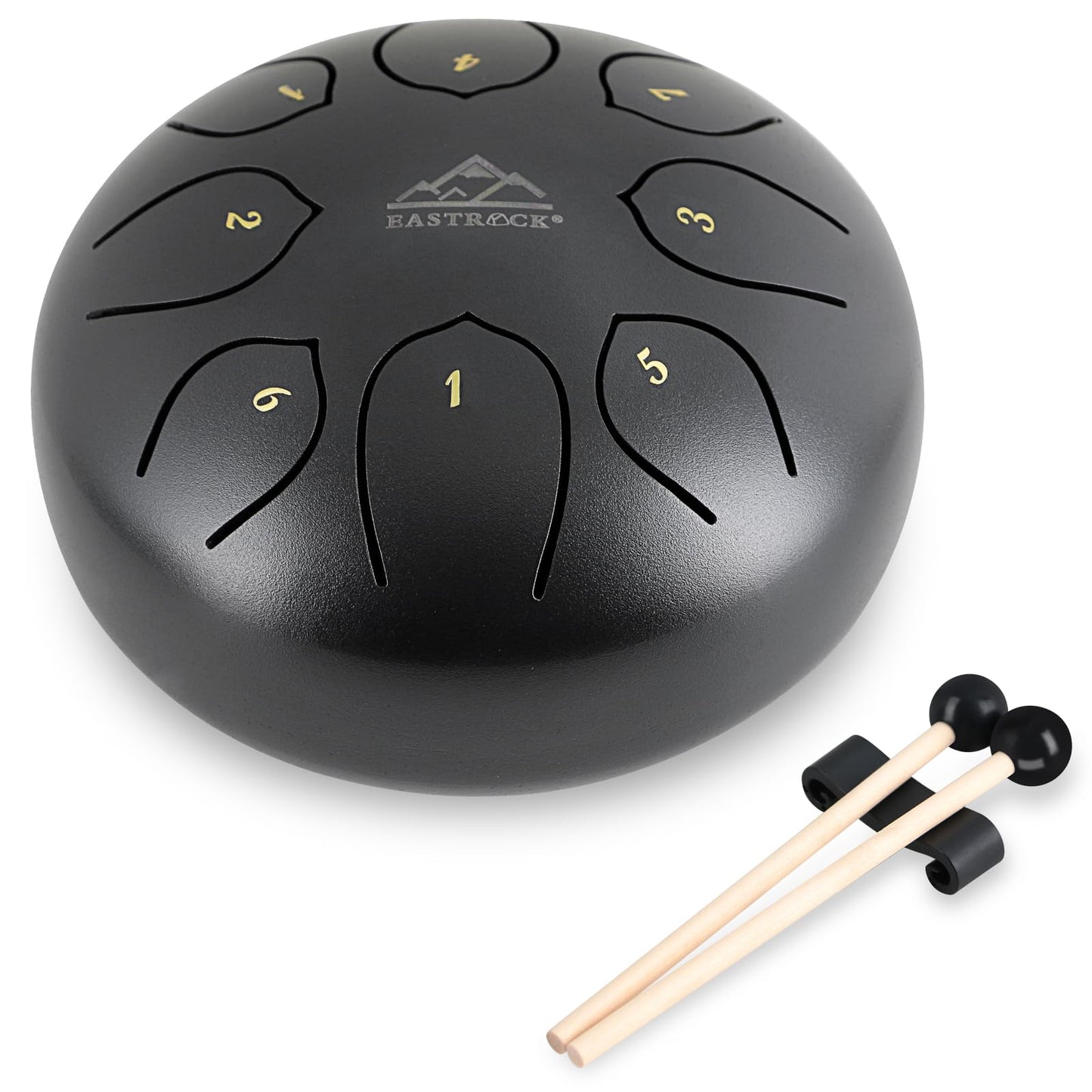Eastrock Steel Tongue Drum For Kids 6 Inches 8 Notes Percussion Instrument Handpan Drum C Key With Travel Bag,For Meditation Ent