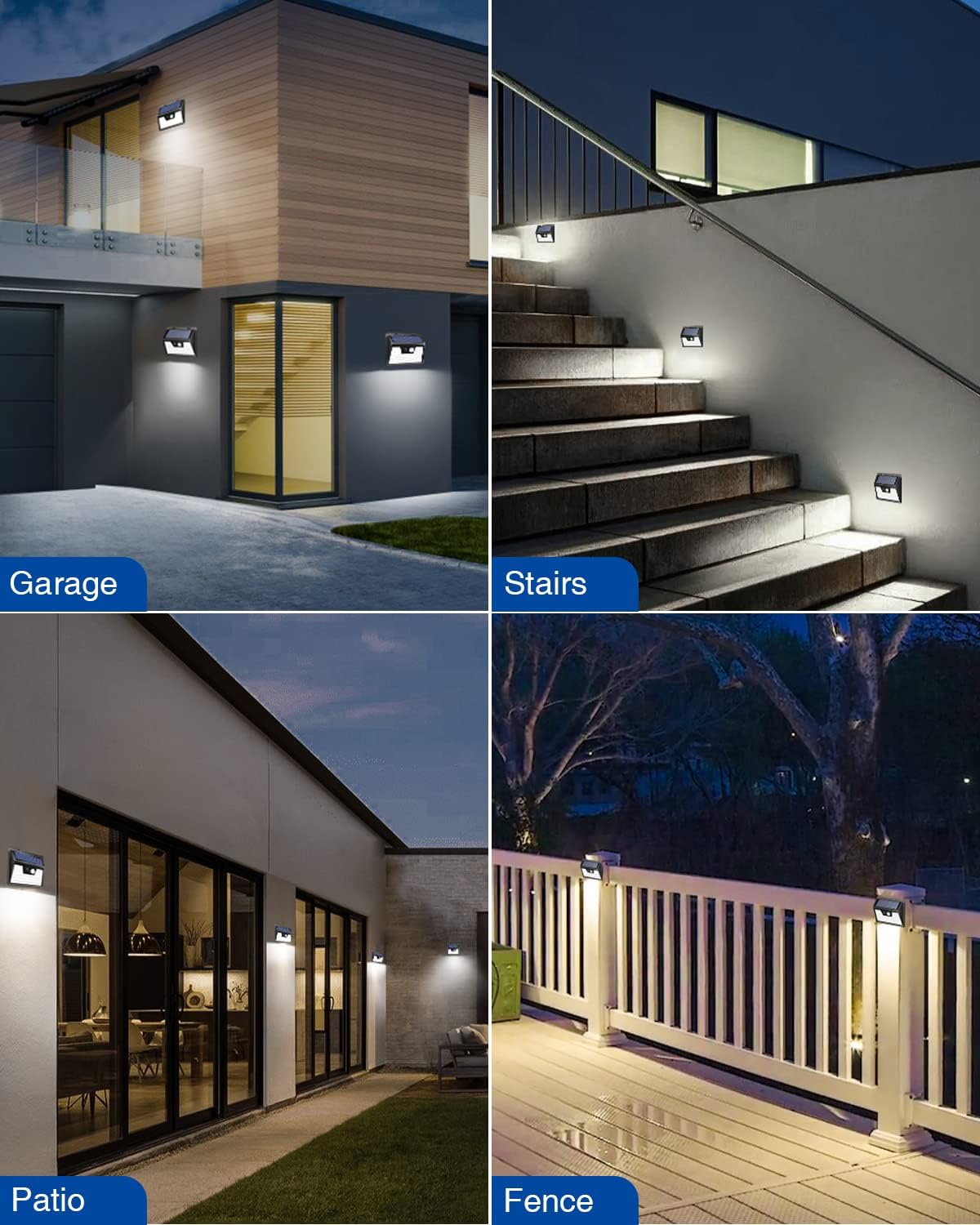 Peasur Solar Outdoor Lights, Motion Sensor, 140LED, 500LM, 10 Pack, Waterproof, Model WS18P-10, 6000K