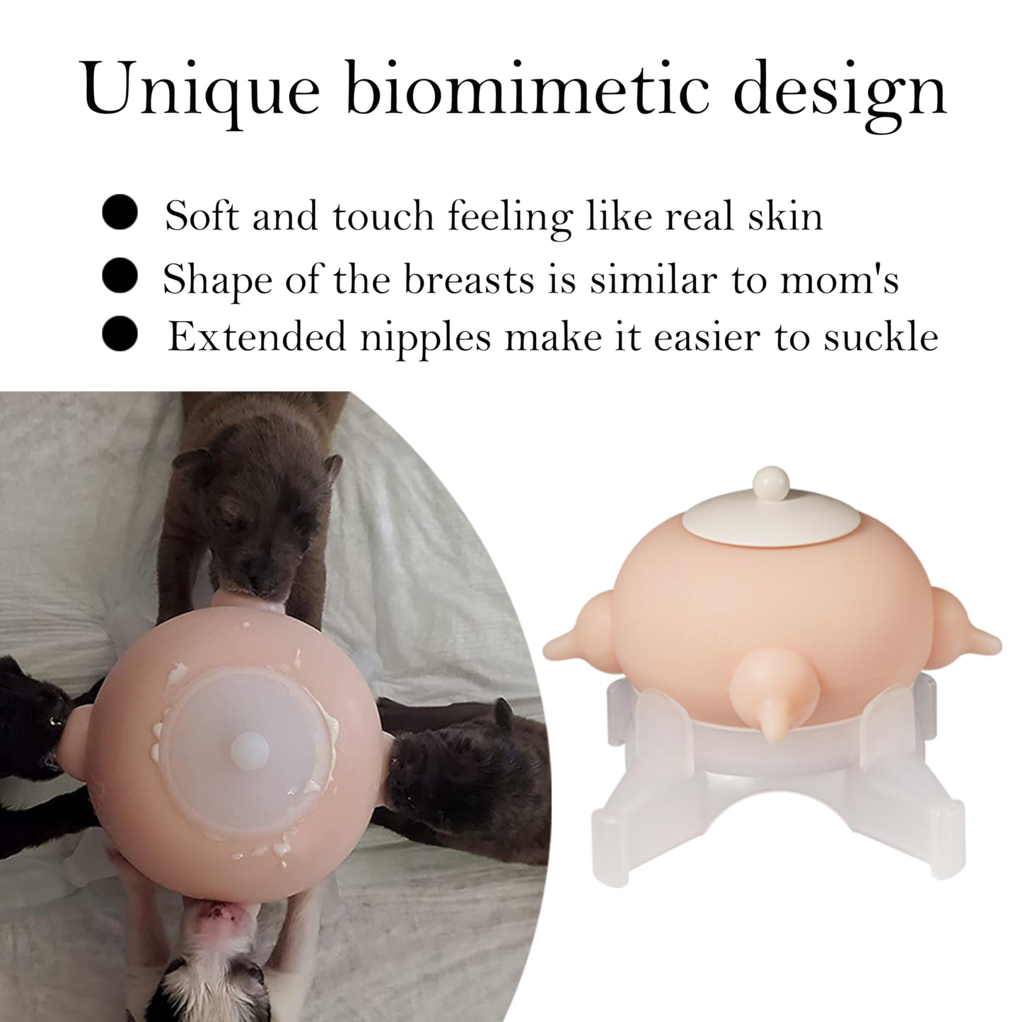 Doggiema Puppy Milk Feeder Nursing Station feeders for Multiple Puppies Milk replacer Dongdong pet L Size(Medium Dog)