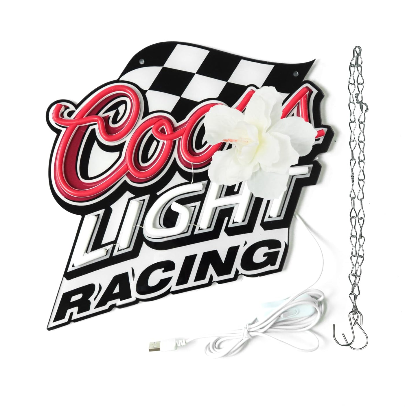 JFLLamp Neon Signs for Wall Decor, Acrylic, 8x8 inches, Model NS-0005, Neon Sign