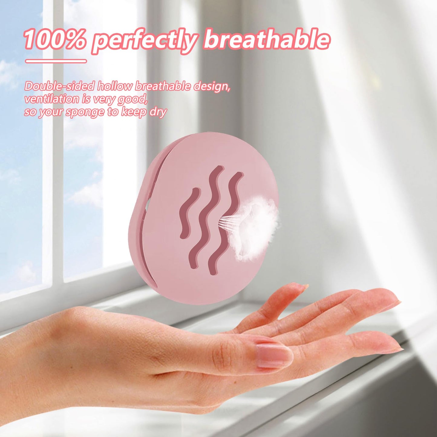TIKIUKI 2PCS Makeup Sponge Holder Beauty Blender Bolder Makeup Sponge Case Breathable Make Up Sponge Case Essentials Suitable fo