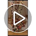 Fielegen 30 LED Rose Flower String Lights 8.2ft Artificial Flower Garland with Lights Hanging Fake Rose Flower Vine Lights...