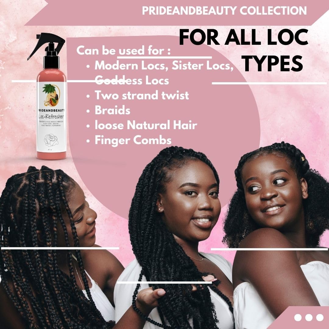 Rose Water For Locs, Dreadlocks, Daily Moisturizing Refreshing Spray, Rose Water For Hair, Rosewater and Peppermint Hair Scalp M