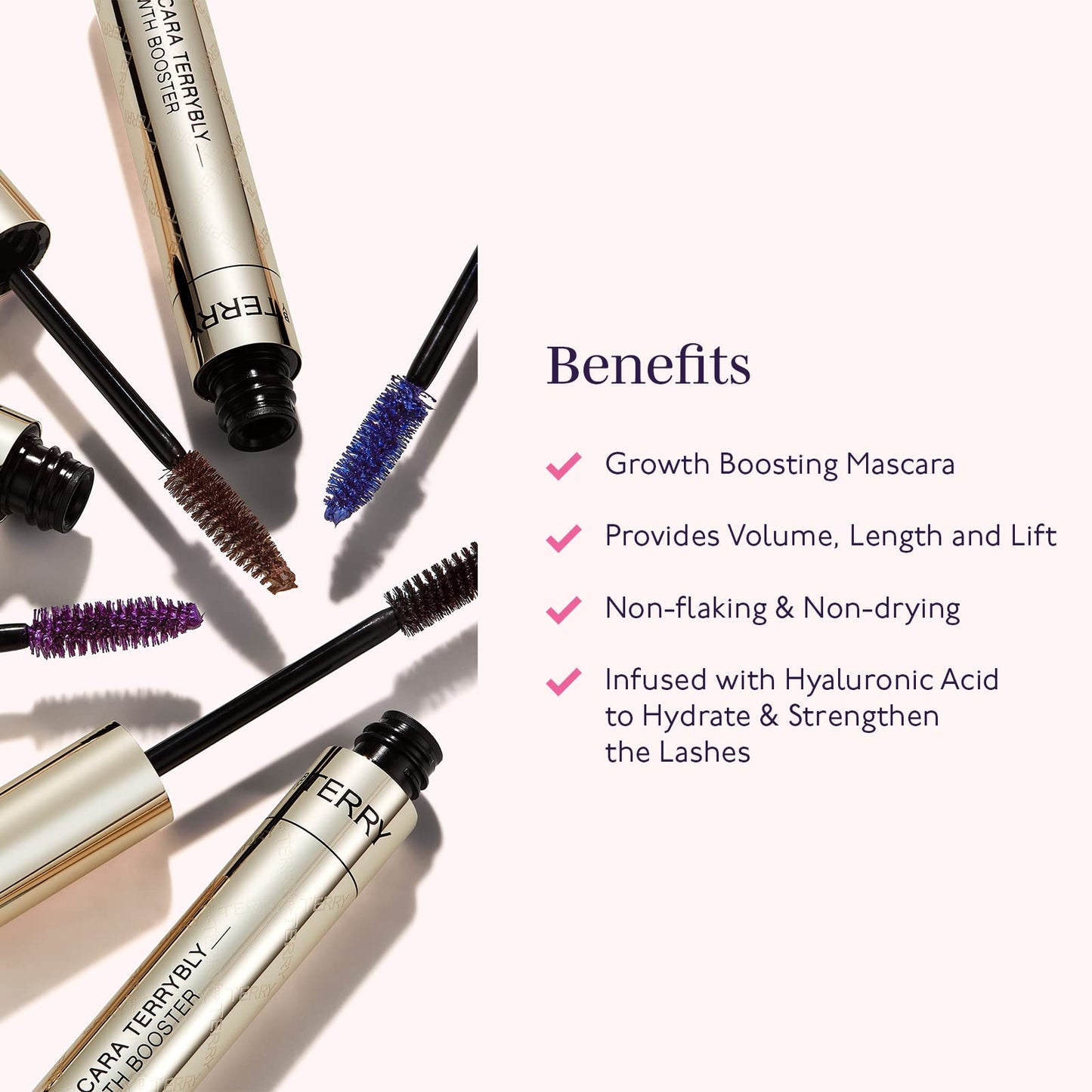 By Terry Terrybly Growth Booster Mascara | Lengthening Mascara | Terrybleu | Full-Volume, Intensely Pigmented and Clump-Resistan