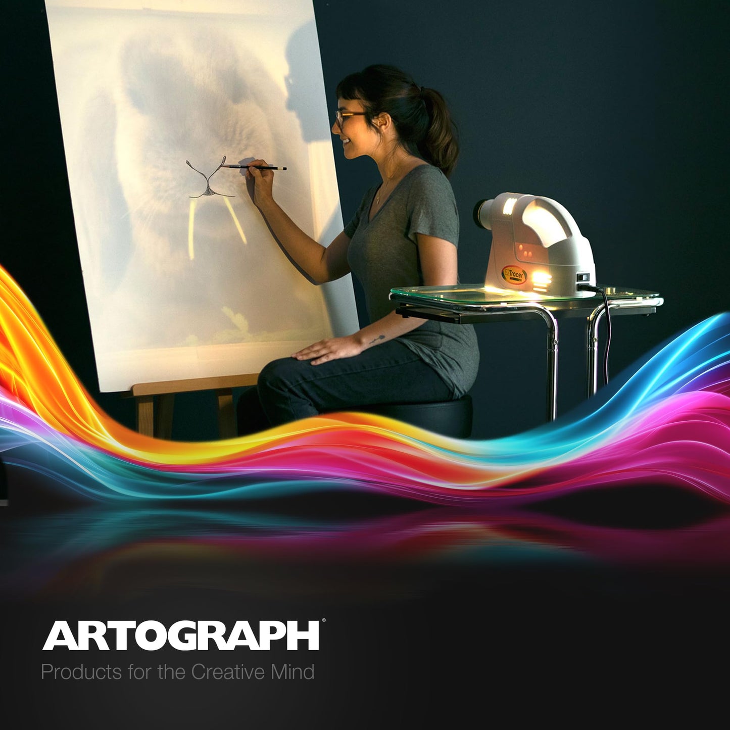 Artograph Ez Tracer Opaque Art Projector, 2X To 10X Image & Artwork Enlargement - Portable & Light For Wall Art, Murals, Drawing