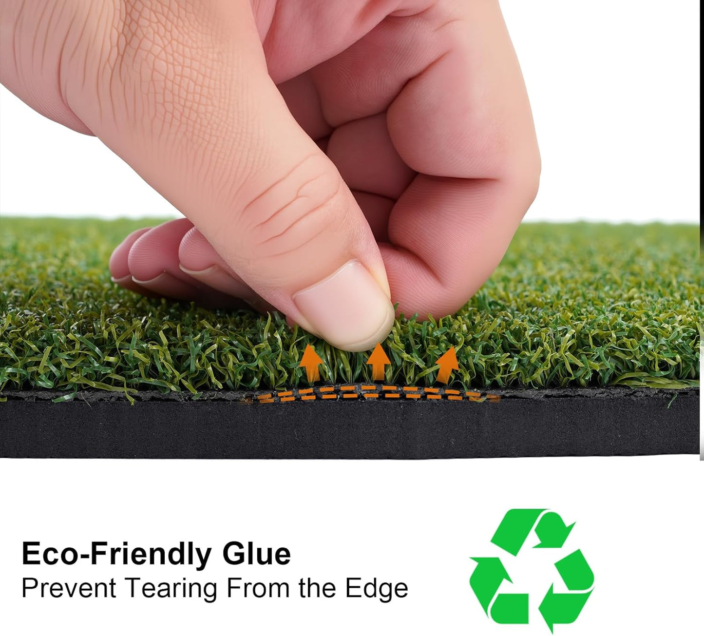 Golf Mat, Golf Hitting Mat Outdoor for Training, Golf Practice Mat with 10mm EVA Backing, Golf Mats Practice Indoor and Outdoor Turf with 8 Different Tees