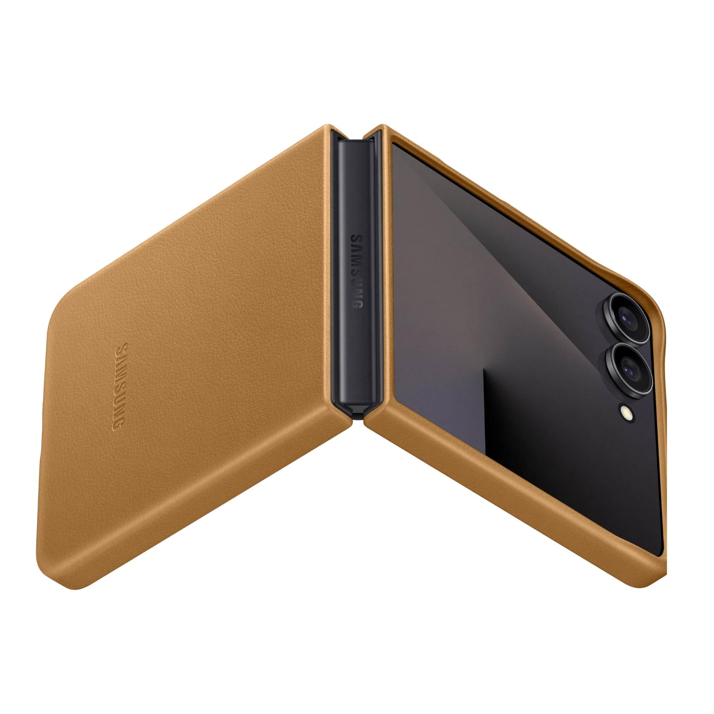 Samsung Galaxy Z Flip7 Kindsuit Phone Case, Textured Feel, Protective Cover, Soft Inner Lining, Us Version, Camel