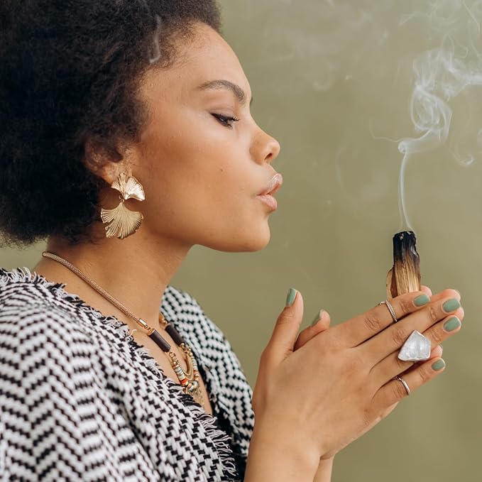 Organic Palo Santo Incense Sticks - 20 PACK - Chakra Meditation Cleansing Stress Relief - Sustainably Harvested Incense Burning Sticks