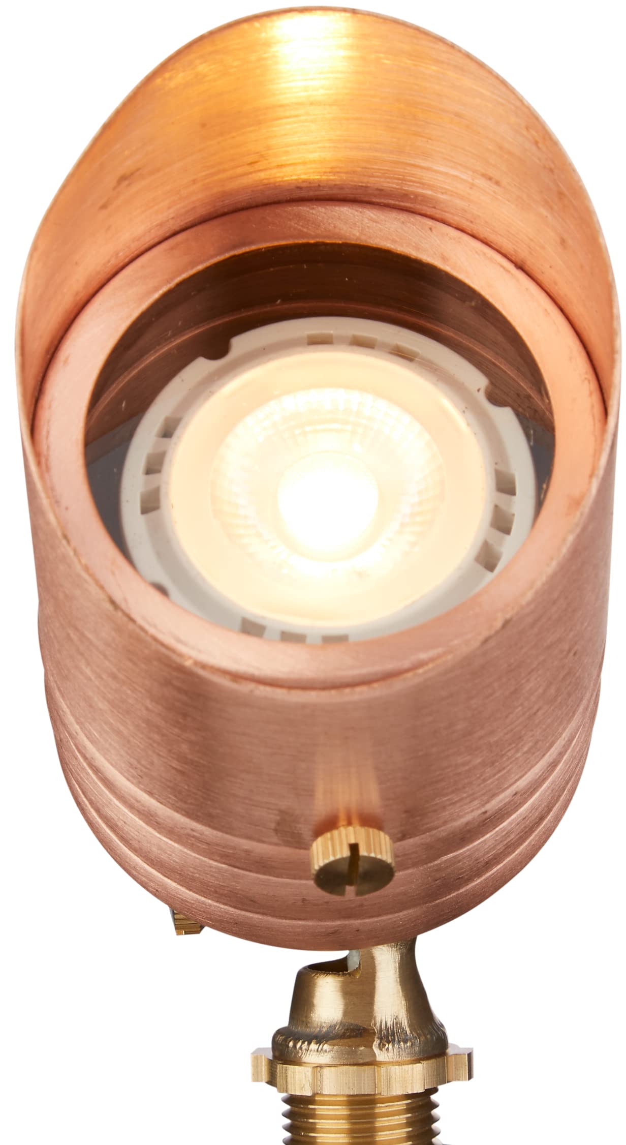 Volt Outdoor Spotlight - 12V Solid Copper With 5W 2700K Mr16 Led Bulb & Ground Stake