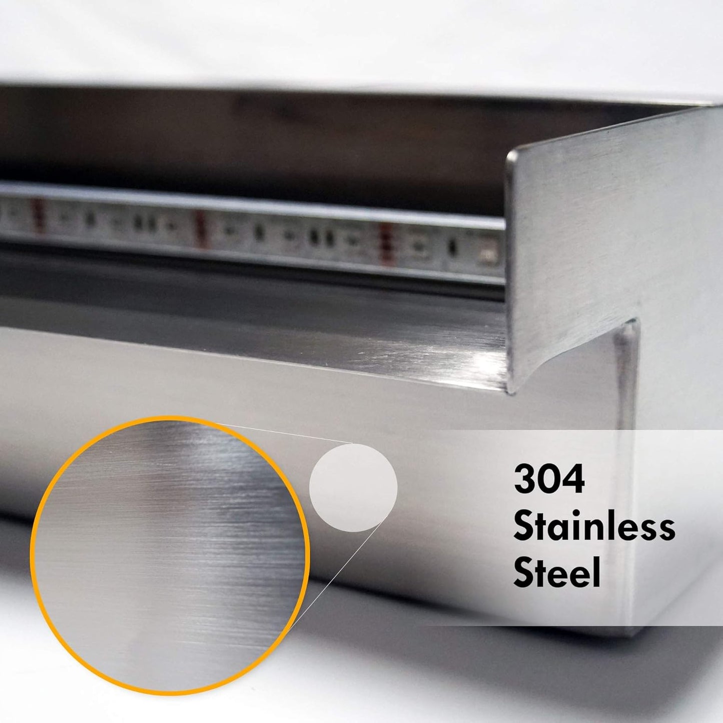 HALF OFF PONDS Steel Elegance 12" Stainless Steel Spillway - STE12-HOP