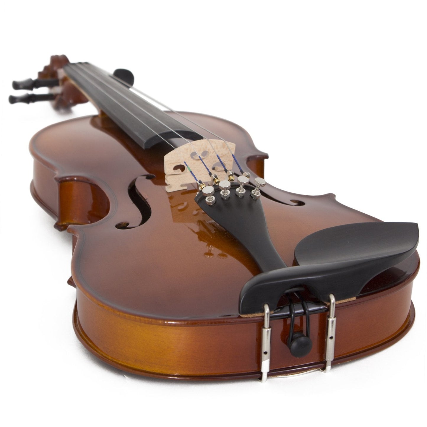 Cecilio 4/4 Left-Handed Violin Set - Solidwood, Varnish Finish, Complete with Case, Bows, Tuner, Rosin & Shoulder Rest