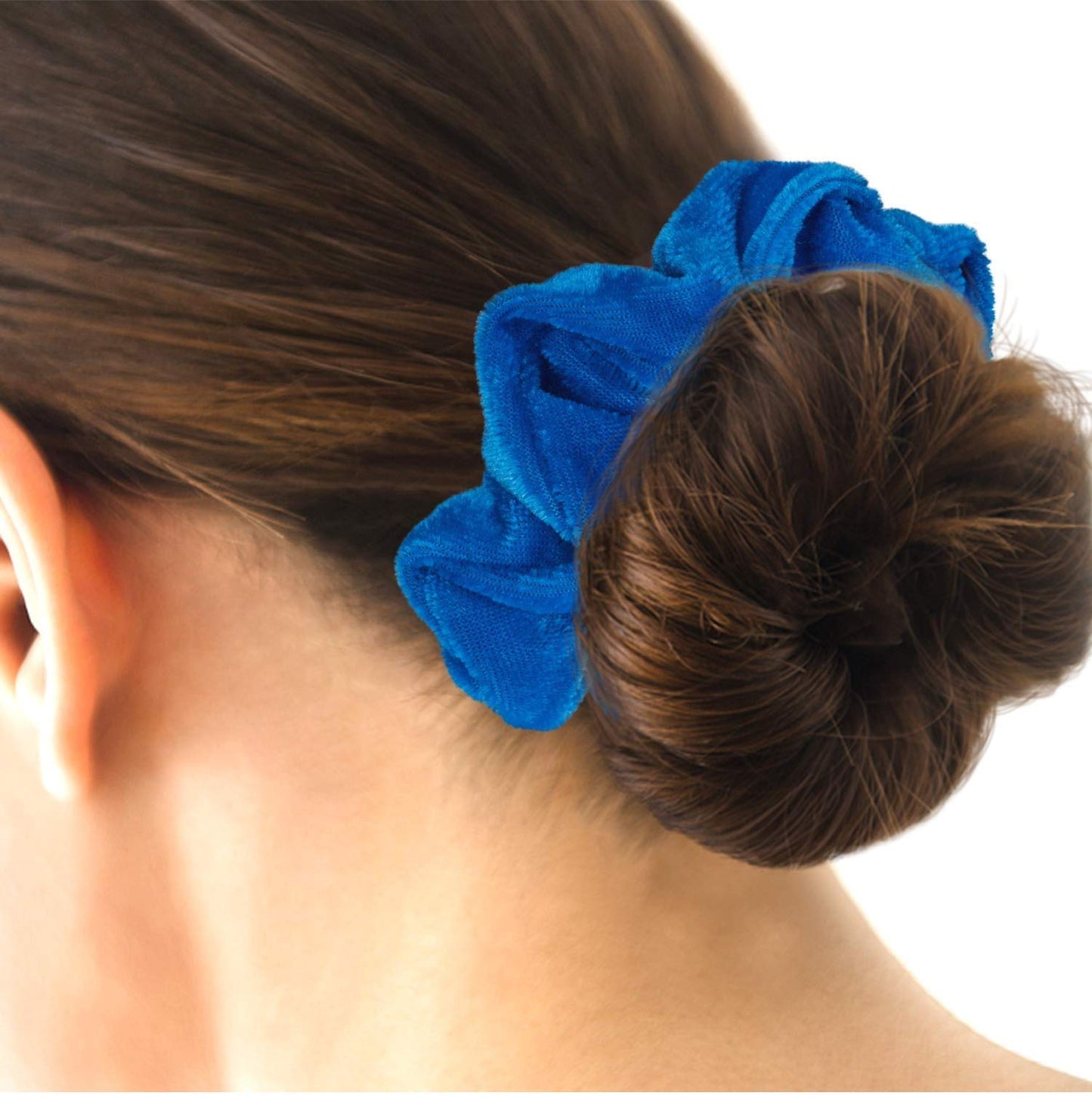 Kenz Laurenz Hair Scrunchies - 2 Velvet Hair Ties for Women Girls Hair Elastics Ponytail Holder Scrunchy Girl Accessories, Fores