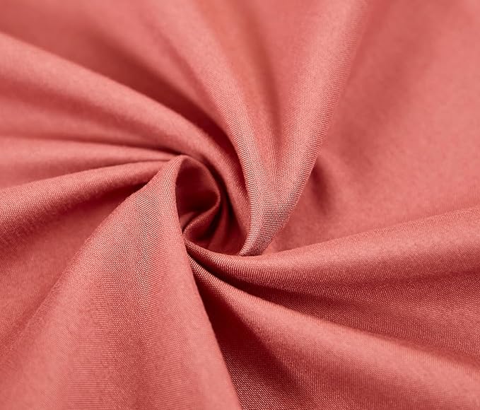 Akiky Montessori Floor Bed Canopy Curtains Linen Canopy for Kids House Bed Canopy Scarf for Toddler Adult Bed Frame Canopy Panel Nursery Room Decor (Twin,Terracotta)
