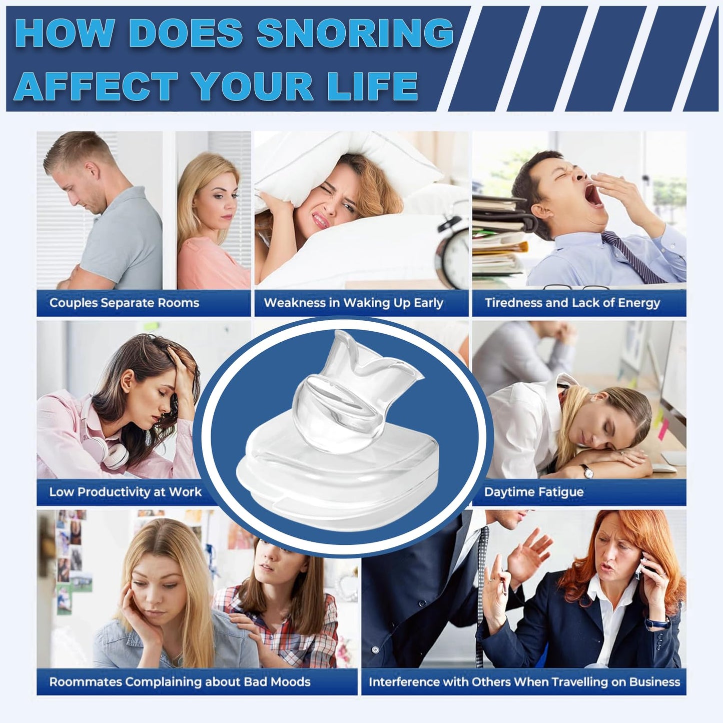 Anti-Snore Device, Reusable for Men/Women