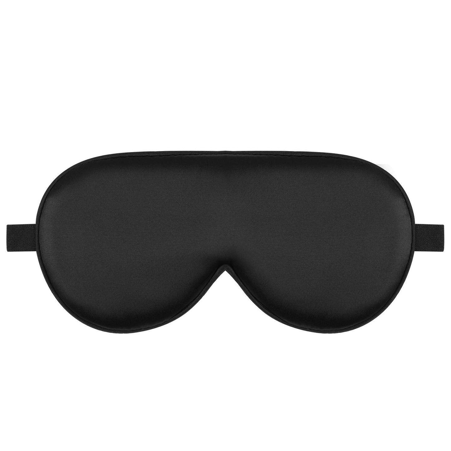 Alaska Bear Sleep Mask Silk Eye Cover with Shaped Padding for Pressure-Free Sleeping, Foam Insert, Upgrade Contour Over Conventional Flat Satin Eye Masks, Machine Washable