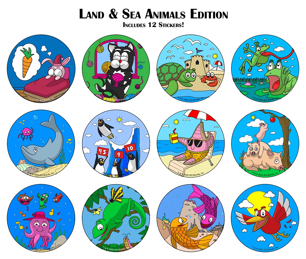 Kidswitch Light Switch Extender - Land & Sea Animals - 3 Count - Plastic