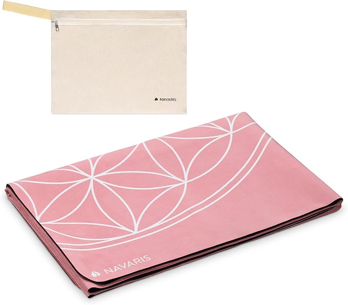 Navaris Foldable Yoga Mat for Travel - 1/16" (1.5mm) Thick Exercise Mat for Pilates, Workout, Gym, Fitness - Non-Slip Fold...