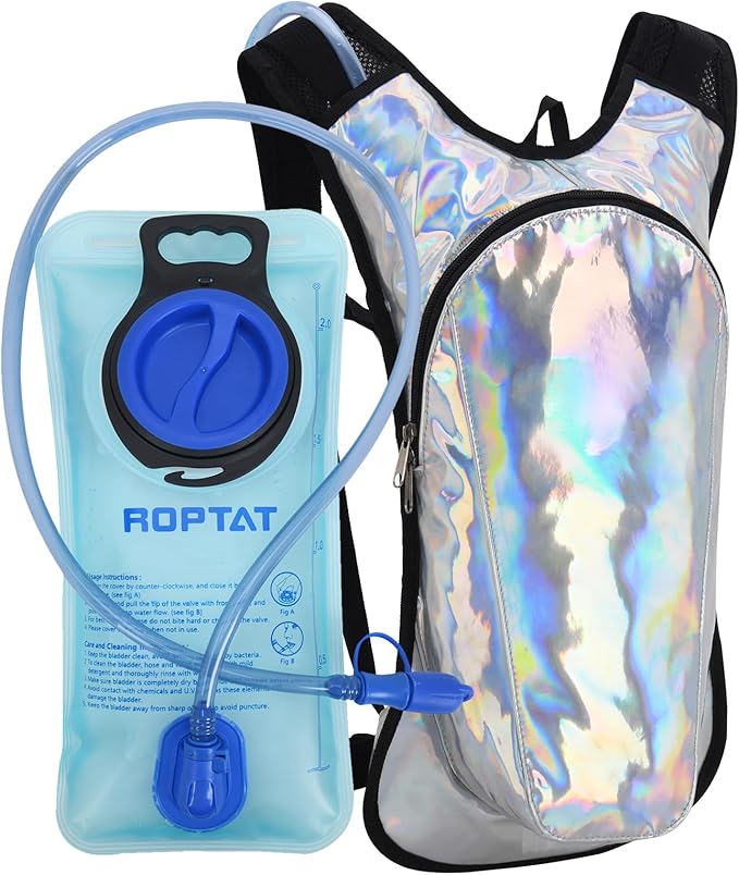 Roptat Hydration Backpack Pack with 2L Hydration Bladder - Lightweight Water Backpack Water Pouch for Women Men Running Ri...