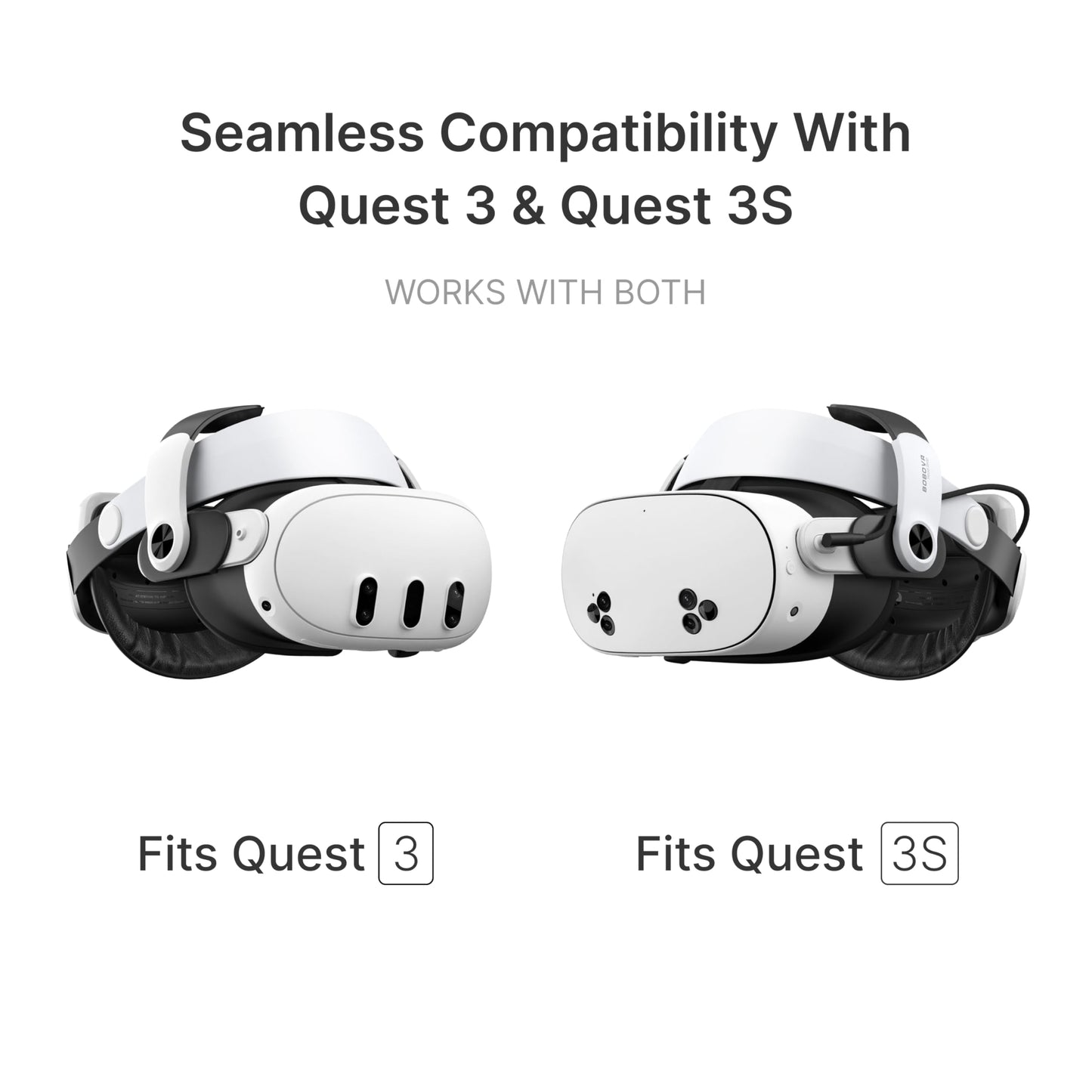 BOBOVR M3 Pro Battery Pack Head Strap Accessories, Compatible with Meta Quest 3/Quest 3S,Reduce Facial Stress,Magnetic Battery Swap Design