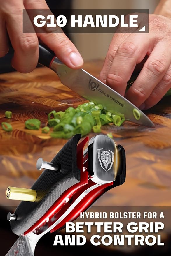 Dalstrong Paring Knife - 3.5 inch - Shogun Series ELITE - Damascus - AUS-10V Japanese Super Steel Kitchen Knife - Vacuum Treated - Vegetable, Fruit Knife - Razor Sharp Cooking Chef's Knife - w/Sheath