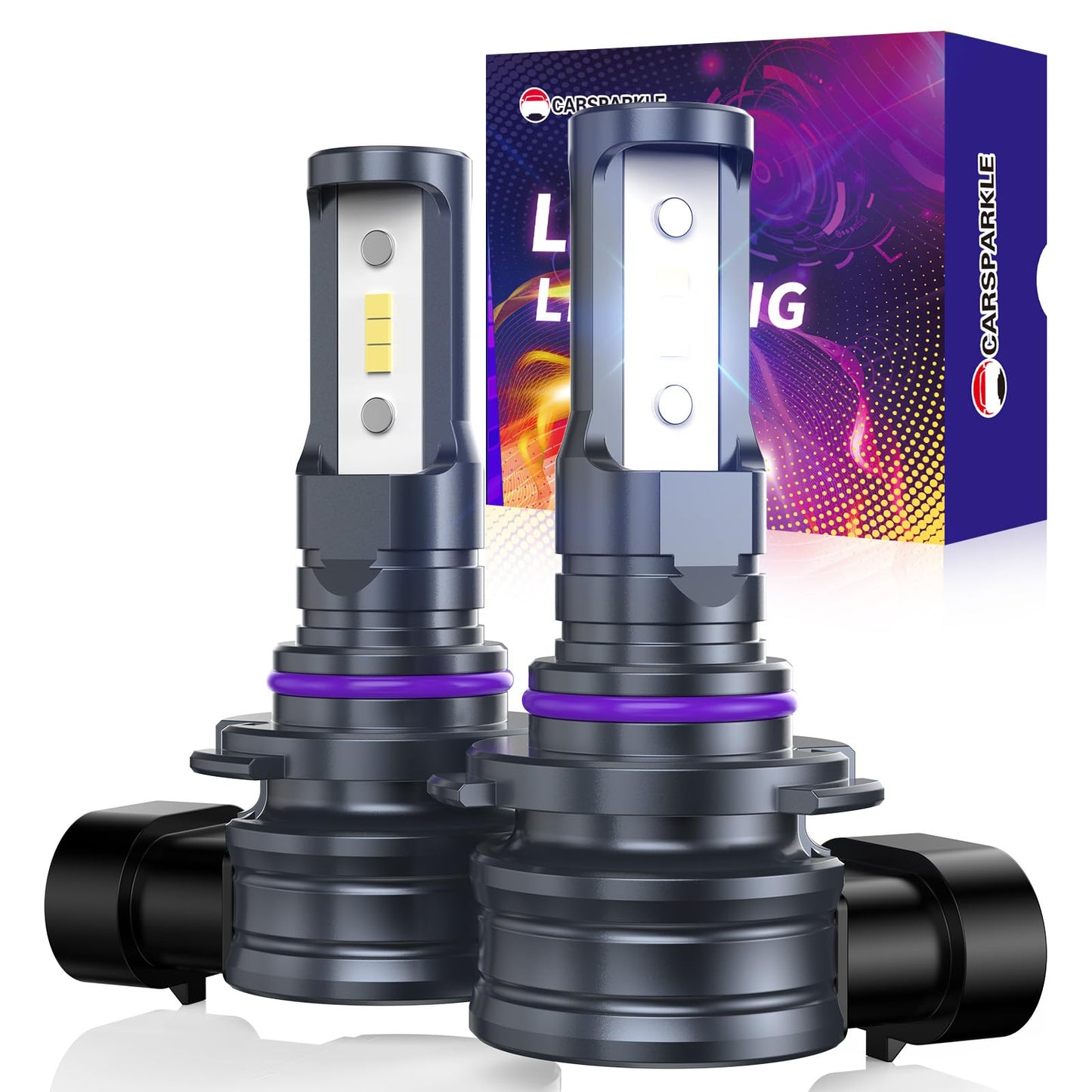 CARSPARKLE 9006 Fog Light Bulbs 6500K IP68 Waterproof Plug & Play 9006 Model