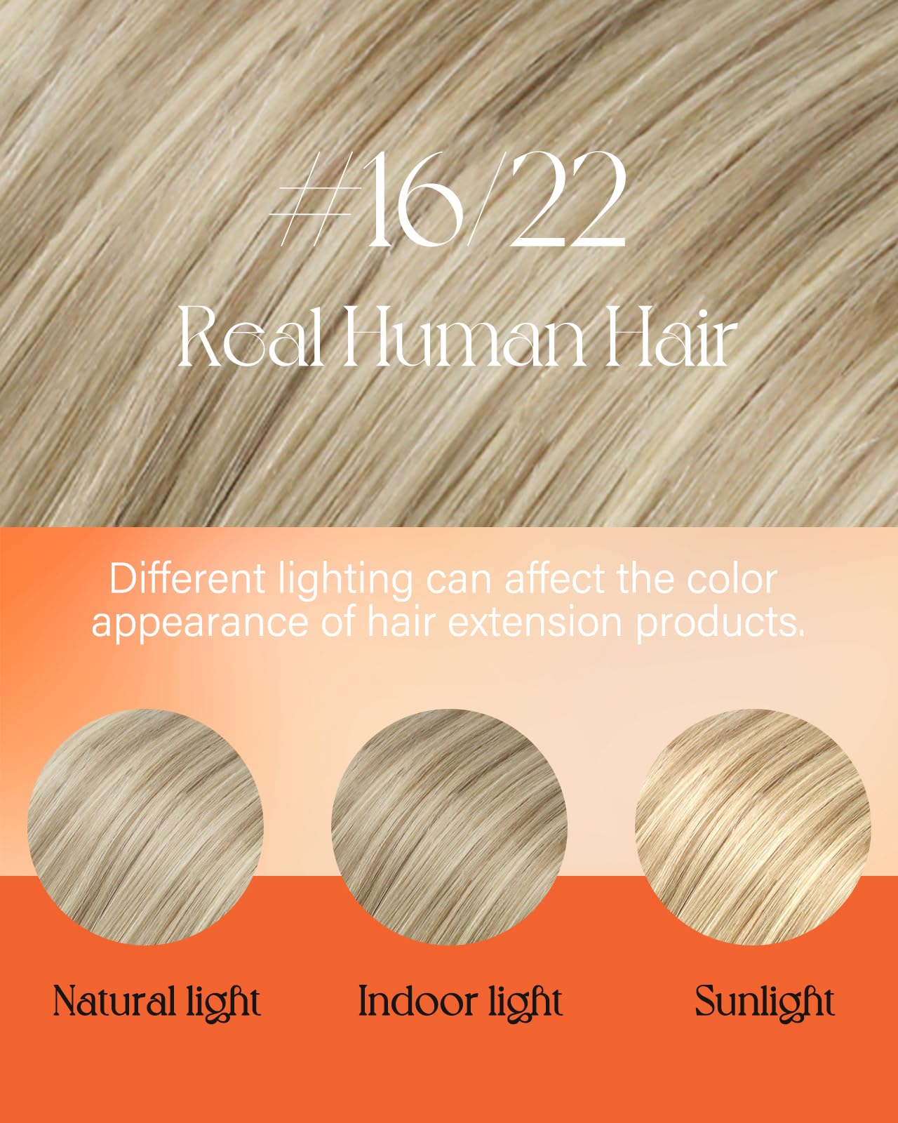 Sunny Hair Nano Hair Extensions Human Hair Blonde 22inch Nano Bead Remy Hair Extensions for Women Micro Loop Extensions Hair 50g