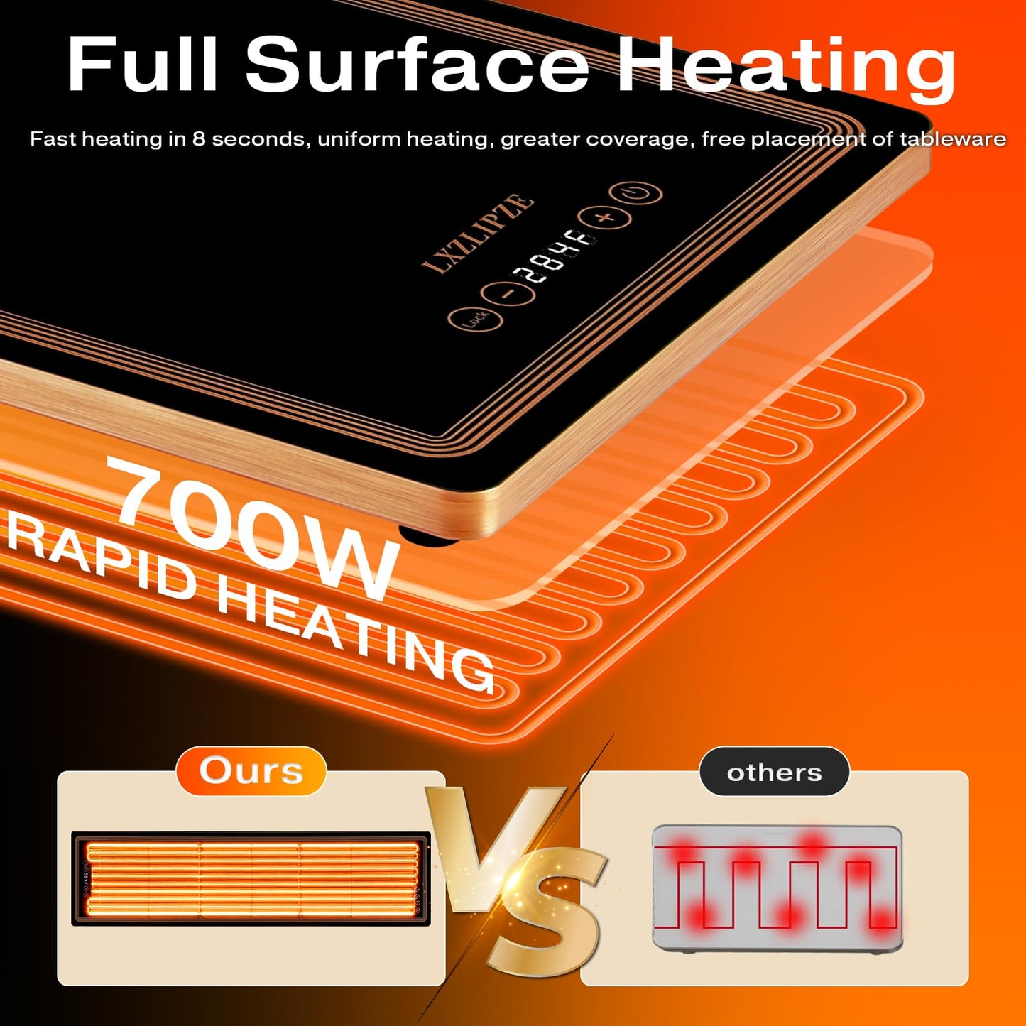 Electric Warming Tray for Buffets Party(59x14 Inches)Food Warming Mat with 12 Temp-Settings,Built-in Thermostat and Full Surface Heating,Versatile Food Warmers for Parties Buffet,Gatherings,Daily Use