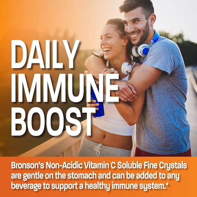 Non Acidic Vitamin C Powder Sodium Ascorbate Non GMO Soluble Fine Crystals - Healthy Immune System, Antioxidant and Cell Protection, 1 Kilogram (2.2 lbs, 35.3 Ounces)