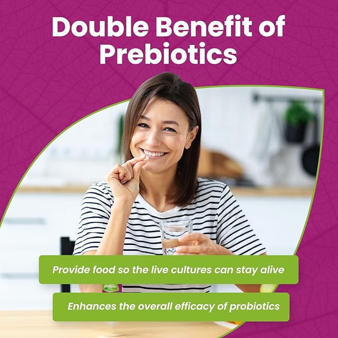 Women Probiotics w/ Prebiotics & Cranberry - 6 Billion CFU, 4-Strain (Including Bifidobacterium Longum & Lactis) Prebiotic Probiotic Women to Support Urinary, Immune, Vaginal Health & Digestive Health