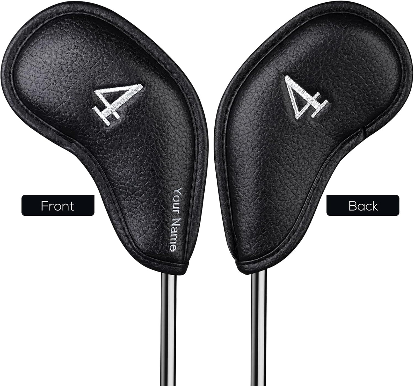 Craftsman Golf Magnetic Iron Headcovers Protective Cover with Large No. Available for Customize Name