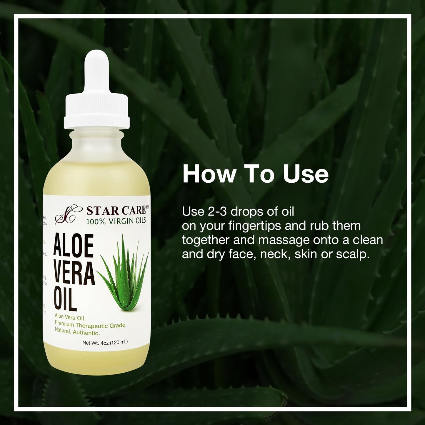 STAR CARE 100% Virgin Oil 4oz (Aloe Vera)