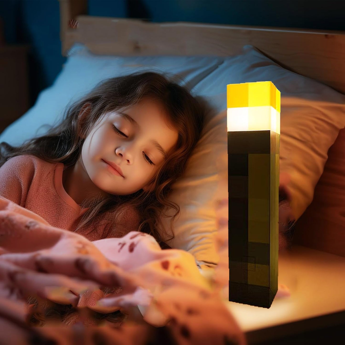 Yevheniy Light-up Wall Torch Lamp, USB Rechargeable, 7-Color Change, Hand Held & Wall Mountable, Plastic, Model 1