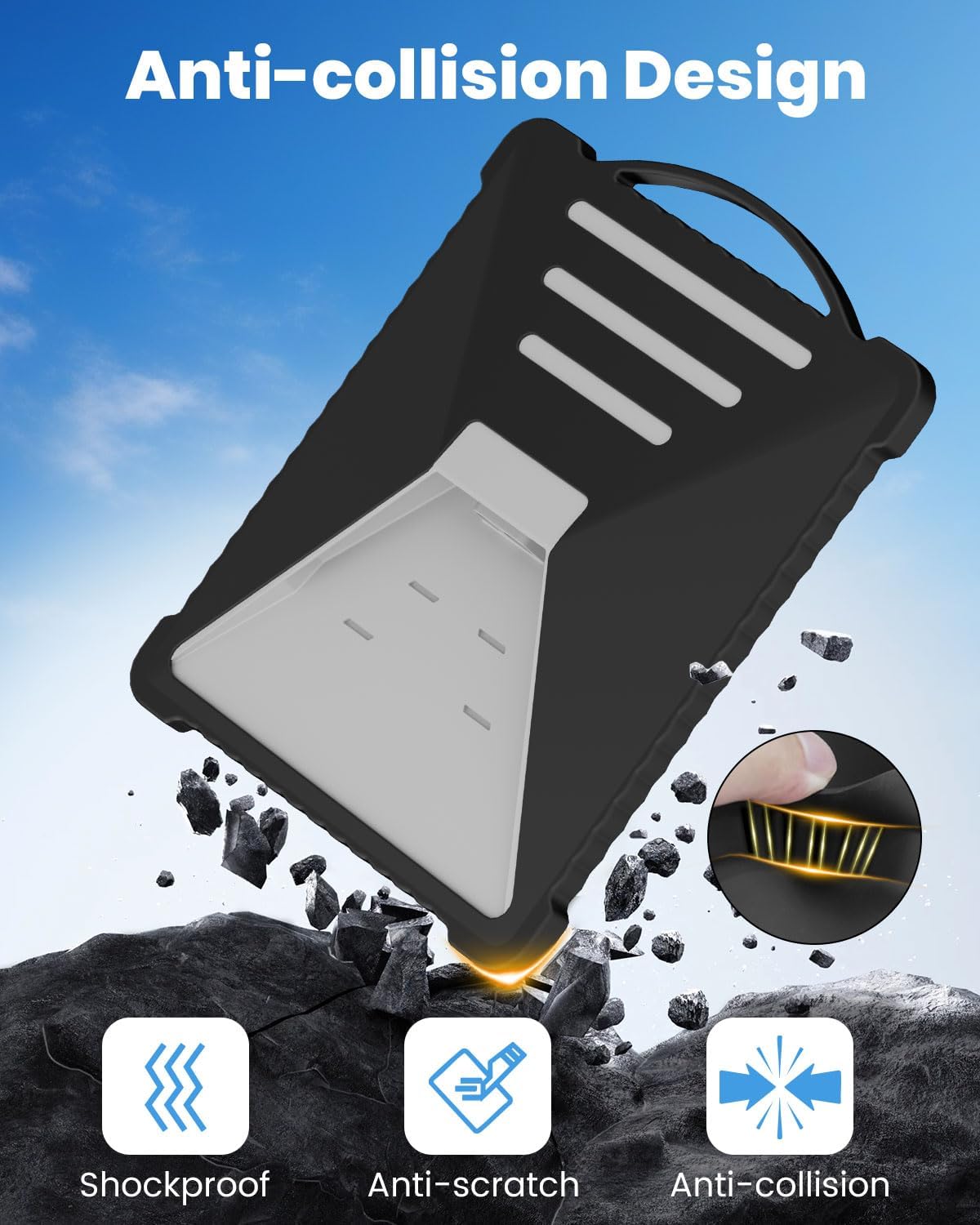 Mwin Starlink Mini Protective Cover - Waterproof & Scratch-Resistant Starlink Mini Accessories Silicone Case, Portable Protector