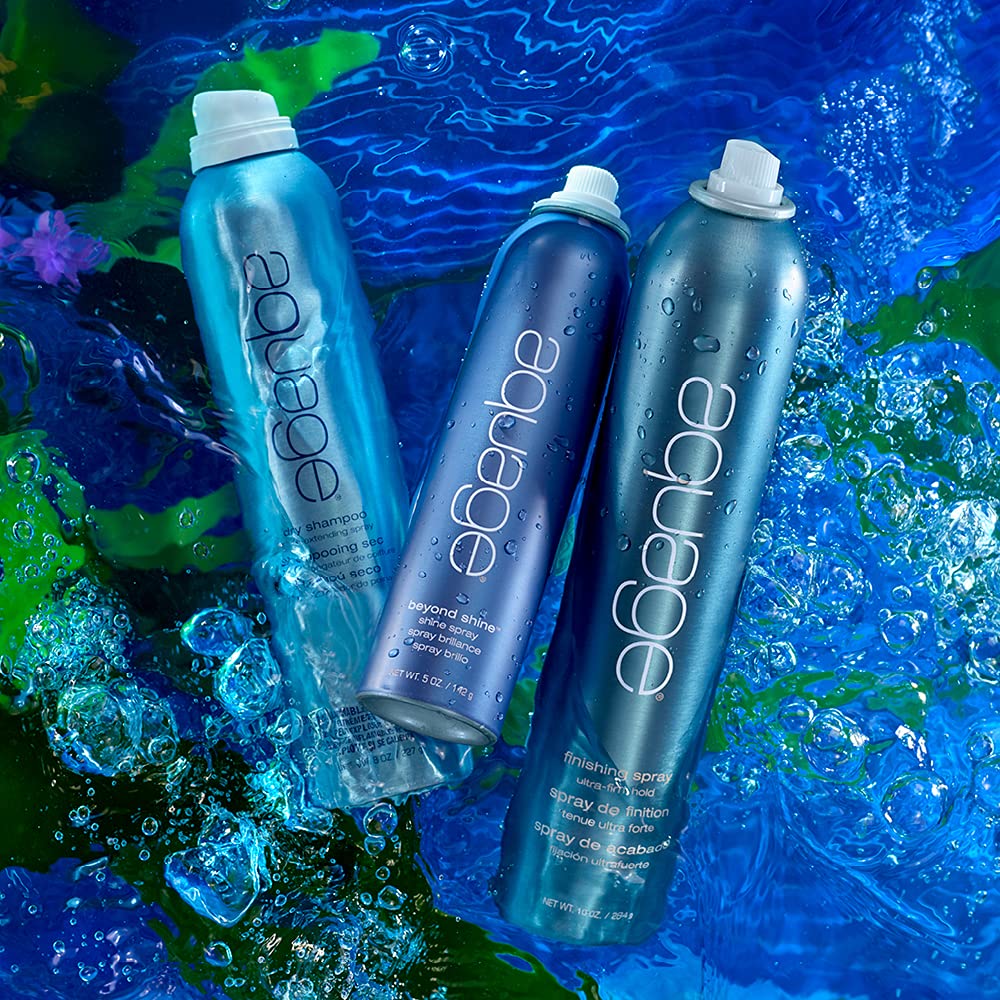 Aquage Finishing Spray LVOC, Firm Hold Hairspray, Delivers Humidity Resistance and Lasting Style Retention with Max Shine, 50% V