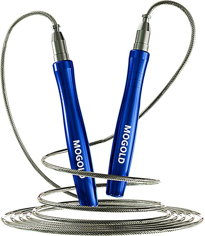 Mogold Speed Ropes Jump Rope For Men/Women- Premium Quality Tangle-Free - Self-Locking Screw-Free Design - Speed Ropes for...