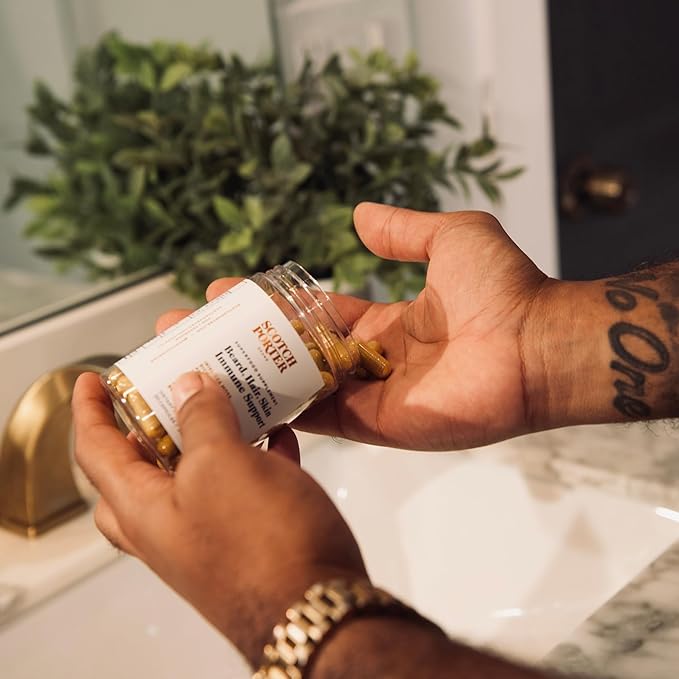 Scotch Porter Superfood Supplement | Beard, Hair, Skin and Immune Support | Formulated with Non-Toxic Ingredients, Free of Parabens, Sulfates & Silicones | 30 Capsules – 3 Pack
