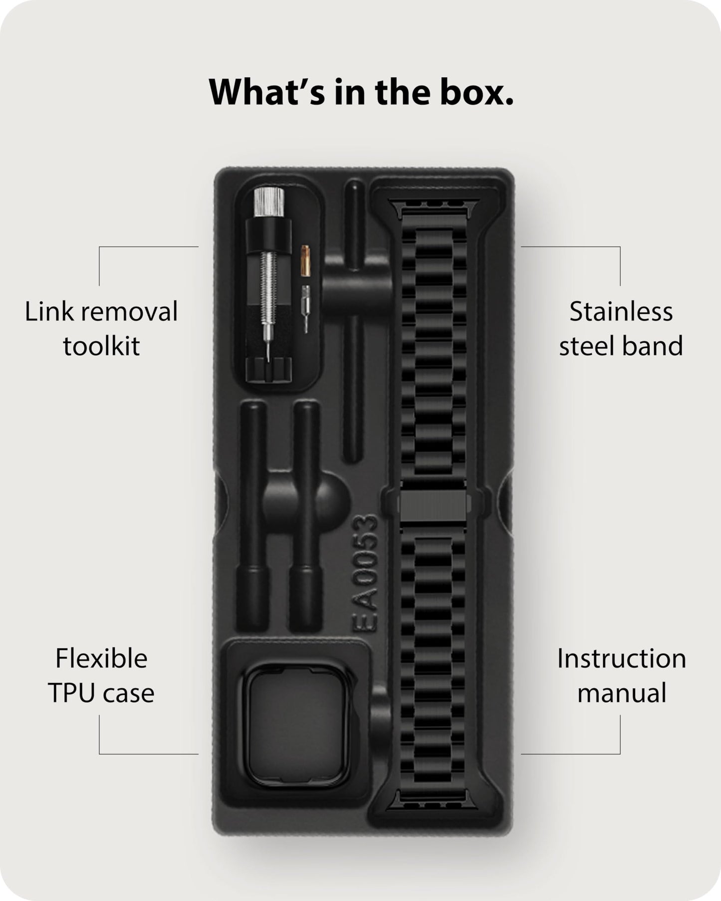 Fullmosa Metal Band Compatible with Apple Watch Bands 45mm 44mm 42mm 46mm 49mm 41mm 40mm 38mm, iWatch Band with Case for Apple Watch Series 11 10 9 8 7 6 5 4 3 2 1 SE3/2/1 Ultra3/2/1 , 42mm 44mm 45mm, Black