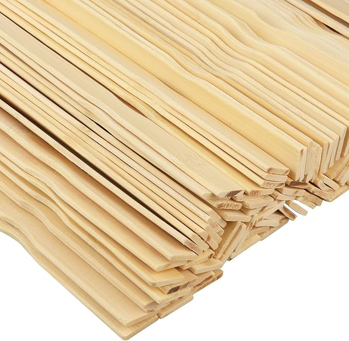 Paint Mixing Sticks 200 PCS 12 Inch Wood Stirrers, Wooden Stirrers Mixing Sticks for DIY Crafts, Painting, Crafting Resin Wood Paddle, Hobby Projects, Garden, by GNIEMCKIN.